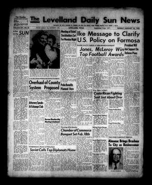 Primary view of object titled 'The Levelland Daily Sun News (Levelland, Tex.), Vol. 14, No. 50, Ed. 1 Sunday, January 23, 1955'.