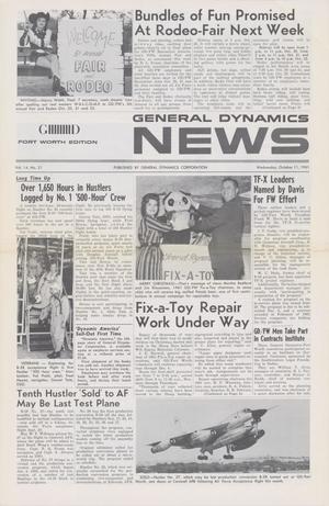 General Dynamics News, Volume 14, Number 21, October 11, 1961
