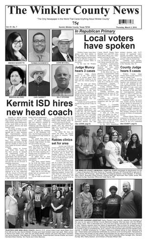 The Winkler County News (Kermit, Tex.), Vol. 81, No. 7, Ed. 1 Thursday, March 3, 2016