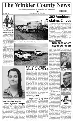 Primary view of object titled 'The Winkler County News (Kermit, Tex.), Vol. 80, No. 41, Ed. 1 Thursday, October 29, 2015'.