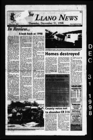 The Llano News (Llano, Tex.), Vol. 111, No. 12, Ed. 1 Thursday, December 31, 1998