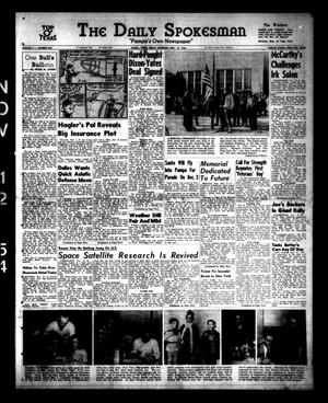 Primary view of object titled 'The Daily Spokesman (Pampa, Tex.), Vol. 3, No. 289, Ed. 1 Friday, November 12, 1954'.