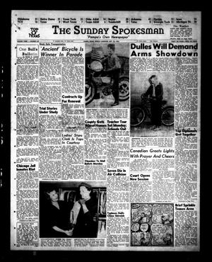 The Sunday Spokesman (Pampa, Tex.), Vol. 3, No. 249, Ed. 1 Sunday, September 26, 1954