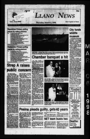 The Llano News (Llano, Tex.), Vol. 110, No. 21, Ed. 1 Thursday, March 5, 1998