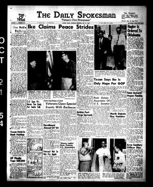 The Daily Spokesman (Pampa, Tex.), Vol. 3, No. 270, Ed. 1 Thursday, October 21, 1954