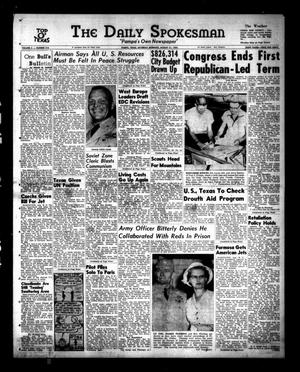 Primary view of object titled 'The Daily Spokesman (Pampa, Tex.), Vol. 3, No. 218, Ed. 1 Saturday, August 21, 1954'.