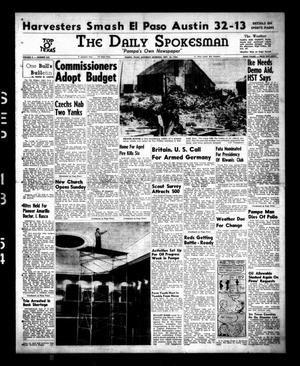Primary view of object titled 'The Daily Spokesman (Pampa, Tex.), Vol. 3, No. 242, Ed. 1 Saturday, September 18, 1954'.