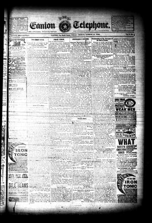 The Canton Telephone. (Canton, Tex.), Vol. 9, No. [3], Ed. 1 Friday, August 15, 1890