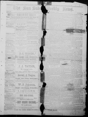 The San Saba Weekly News. (San Saba, Tex.), Vol. 12, No. 5, Ed. 1, Saturday, November 7, 1885