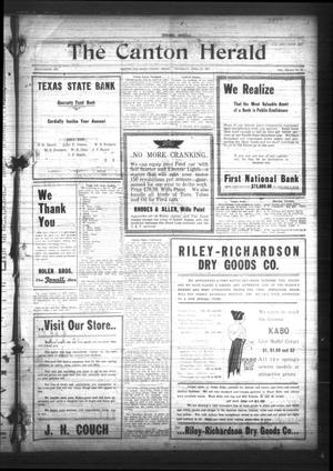 The Canton Herald (Canton, Tex.), Vol. 33, No. 42, Ed. 1 Thursday, April 22, 1915