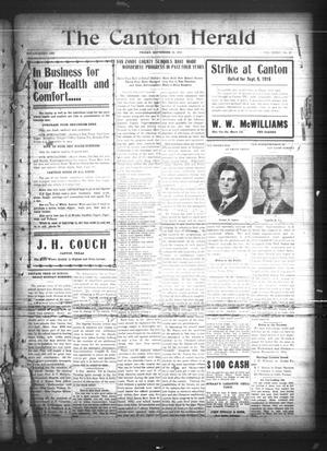 The Canton Herald (Canton, Tex.), Vol. 34, No. 37, Ed. 1 Friday, September 15, 1916