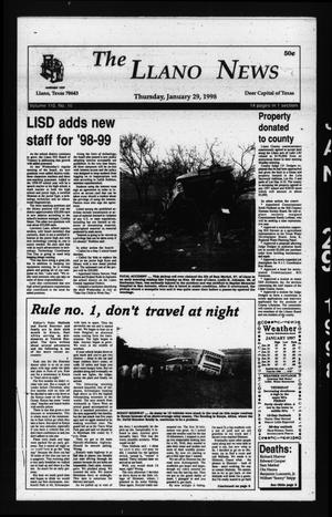 The Llano News (Llano, Tex.), Vol. 110, No. 16, Ed. 1 Thursday, January 29, 1998