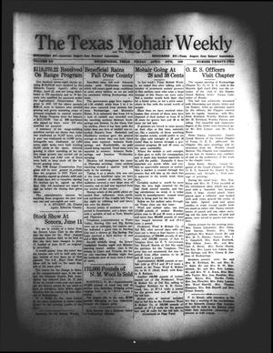 Primary view of object titled 'The Texas Mohair Weekly (Rocksprings, Tex.), Vol. 20, No. 22, Ed. 1 Friday, April 29, 1938'.