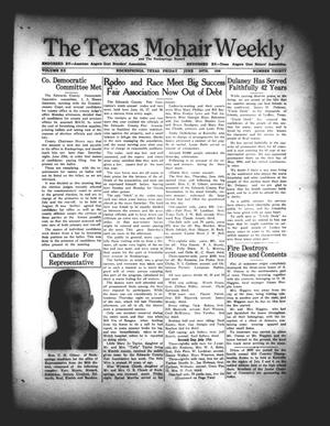 Primary view of object titled 'The Texas Mohair Weekly (Rocksprings, Tex.), Vol. 20, No. 30, Ed. 1 Friday, June 24, 1938'.