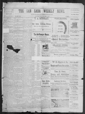 The San Saba Weekly News. (San Saba, Tex.), Vol. 18, No. 8, Ed. 1, Friday, January 8, 1892