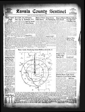 Primary view of object titled 'Zavala County Sentinel (Crystal City, Tex.), Vol. 40, No. 30, Ed. 1 Friday, November 23, 1951'.