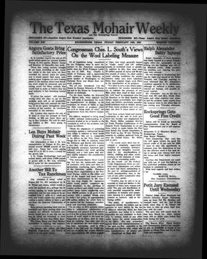 The Texas Mohair Weekly (Rocksprings, Tex.), Vol. 21, No. 13, Ed. 1 Friday, February 24, 1939