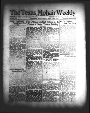 Primary view of object titled 'The Texas Mohair Weekly (Rocksprings, Tex.), Vol. 21, No. 29, Ed. 1 Friday, June 16, 1939'.