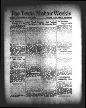 Primary view of object titled 'The Texas Mohair Weekly (Rocksprings, Tex.), Vol. 21, No. 32, Ed. 1 Friday, July 7, 1939'.