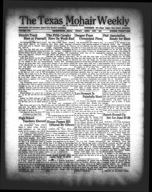 Primary view of object titled 'The Texas Mohair Weekly (Rocksprings, Tex.), Vol. 21, No. 21, Ed. 1 Friday, April 21, 1939'.