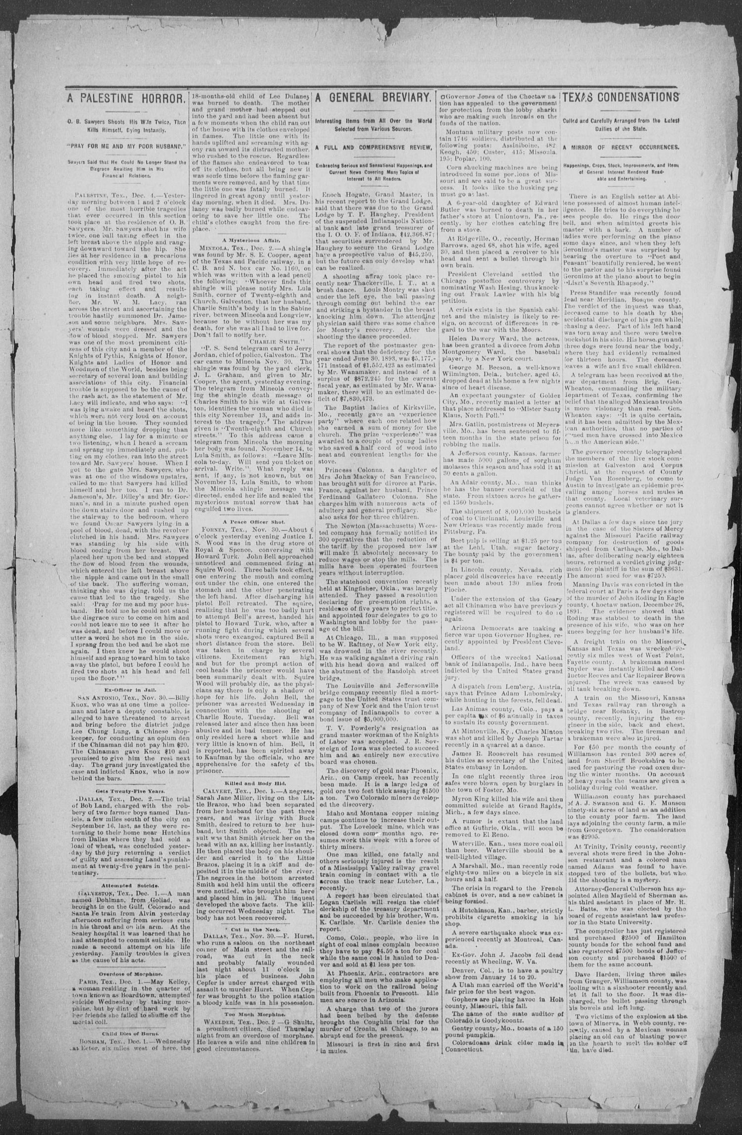 Shiner Gazette. (Shiner, Tex.), Vol. 1, No. 23, Ed. 1, Thursday, December 7, 1893
                                                
                                                    [Sequence #]: 3 of 8
                                                