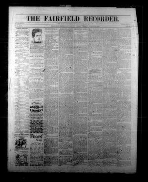 The Fairfield Recorder. (Fairfield, Tex.), Vol. 16, No. 48, Ed. 1 Friday, August 19, 1892
