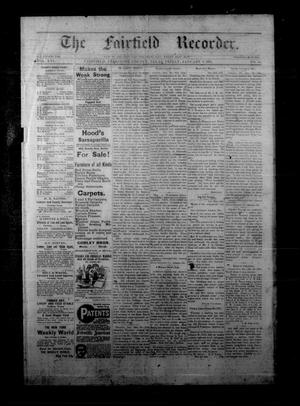 Primary view of object titled 'The Fairfield Recorder. (Fairfield, Tex.), Vol. 16, No. 15, Ed. 1 Friday, January 1, 1892'.