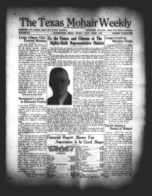 Primary view of object titled 'The Texas Mohair Weekly (Rocksprings, Tex.), Vol. 20, No. 31, Ed. 1 Friday, July 1, 1938'.