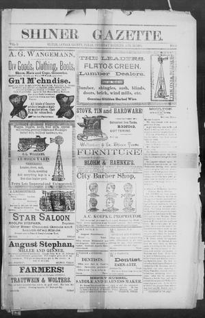 Shiner Gazette. (Shiner, Tex.), Vol. 2, No. 10, Ed. 1, Thursday, August 30, 1894
