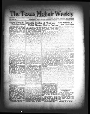 Primary view of object titled 'The Texas Mohair Weekly (Rocksprings, Tex.), Vol. 21, No. 50, Ed. 1 Friday, November 10, 1939'.