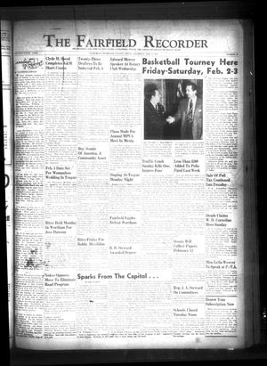 Primary view of object titled 'The Fairfield Recorder (Fairfield, Tex.), Vol. 75, No. 20, Ed. 1 Thursday, February 1, 1951'.