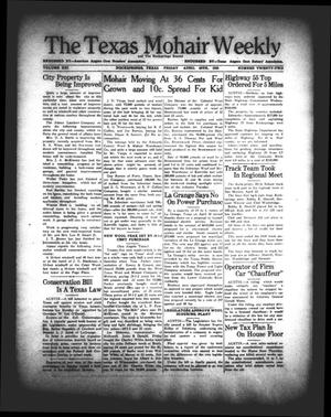 The Texas Mohair Weekly (Rocksprings, Tex.), Vol. 21, No. 22, Ed. 1 Friday, April 28, 1939