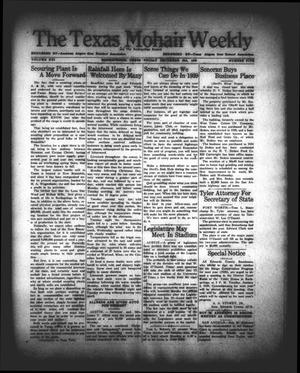 Primary view of object titled 'The Texas Mohair Weekly (Rocksprings, Tex.), Vol. 21, No. 5, Ed. 1 Friday, December 30, 1938'.