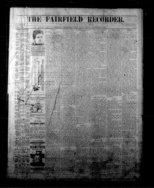 Primary view of object titled 'The Fairfield Recorder. (Fairfield, Tex.), Vol. 17, No. 2, Ed. 1 Friday, September 30, 1892'.