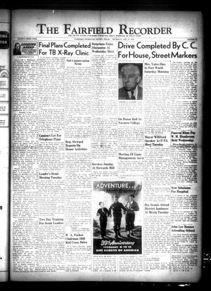 The Fairfield Recorder (Fairfield, Tex.), Vol. 73, No. 21, Ed. 1 Thursday, February 10, 1949