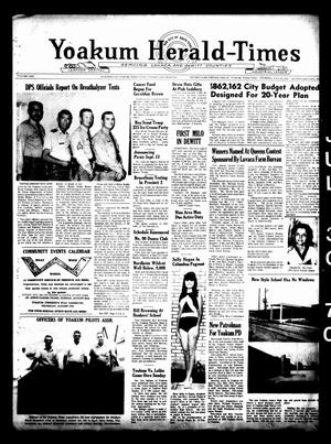 Yoakum Herald-Times (Yoakum, Tex.), Vol. 72, No. [80], Ed. 1 Thursday, July 30, 1970
