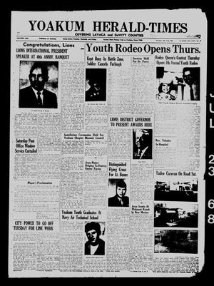 Yoakum Herald-Times (Yoakum, Tex.), Vol. 70, No. 86, Ed. 1 Tuesday, July 23, 1968