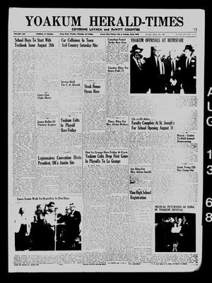 Yoakum Herald-Times (Yoakum, Tex.), Vol. 70, No. 95, Ed. 1 Tuesday, August 13, 1968