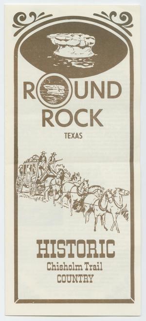 Primary view of object titled 'Round Rock Texas: Historic Chisholm Trail Country'.