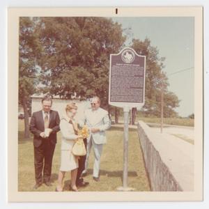 [Unveiling of Trinity College Historic Marker]