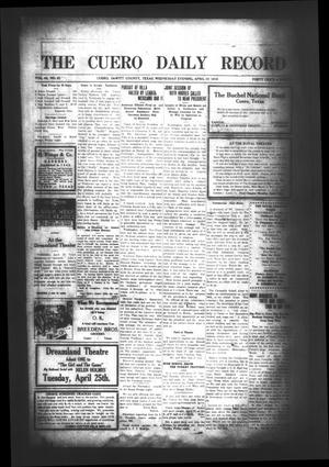The Cuero Daily Record (Cuero, Tex.), Vol. 44, No. 92, Ed. 1 Wednesday, April 19, 1916