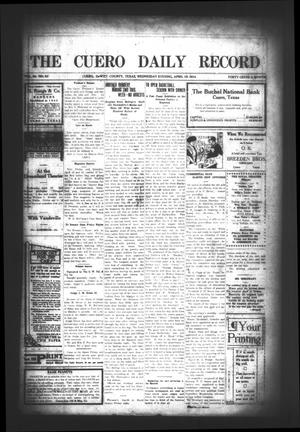 The Cuero Daily Record (Cuero, Tex.), Vol. 44, No. 86, Ed. 1 Wednesday, April 12, 1916
