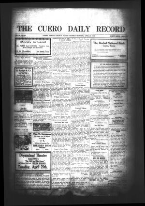 The Cuero Daily Record (Cuero, Tex.), Vol. 44, No. 93, Ed. 1 Thursday, April 20, 1916