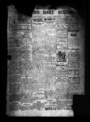 The Cuero Daily Record (Cuero, Tex.), Vol. 37, No. 40, Ed. 1 Sunday, August 18, 1912