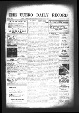 The Cuero Daily Record (Cuero, Tex.), Vol. 44, No. 43, Ed. 1 Tuesday, February 22, 1916