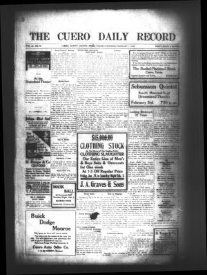 The Cuero Daily Record (Cuero, Tex.), Vol. 44, No. 25, Ed. 1 Tuesday, February 1, 1916