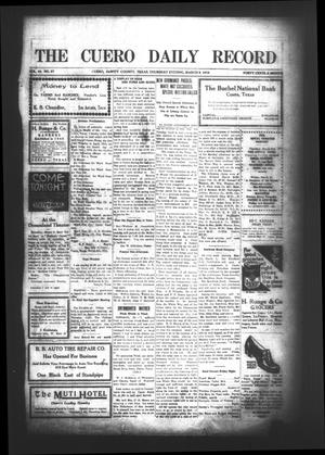 The Cuero Daily Record (Cuero, Tex.), Vol. 44, No. 57, Ed. 1 Thursday, March 9, 1916