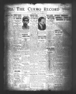The Cuero Record (Cuero, Tex.), Vol. 70, No. 231, Ed. 1 Sunday, September 29, 1929
