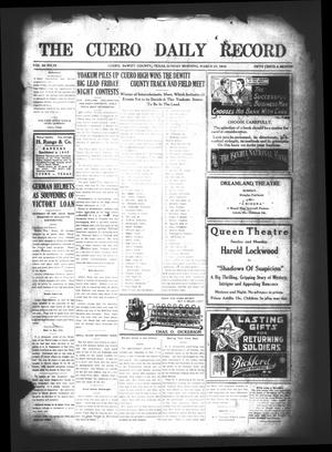 The Cuero Daily Record (Cuero, Tex.), Vol. 50, No. 75, Ed. 1 Sunday, March 30, 1919