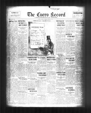 The Cuero Record (Cuero, Tex.), Vol. 39, No. 140, Ed. 1 Tuesday, June 13, 1933